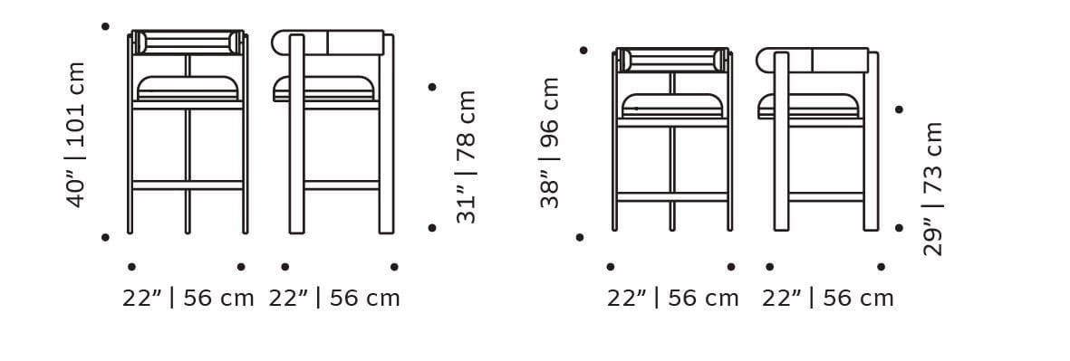 Табурет с дубовой рамой и тканевой обивкой Mambo Unlimited Ideas Мулен ARCH-00022961 - Вид №4