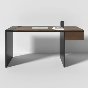 Письменный деревянный стол черный 160 см Mak BRAGIN DESIGN  00-3879381 Коричневый;черный