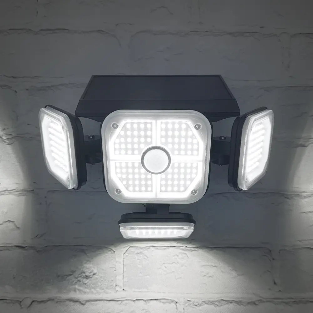 Светильник светодиодный уличный Duwi Solar LED PRO на солнечных батареях с ДУ 50Вт 6500К 1000Лм IP65 датчик движения черный 86793640 STLM-2182937  - Вид №4