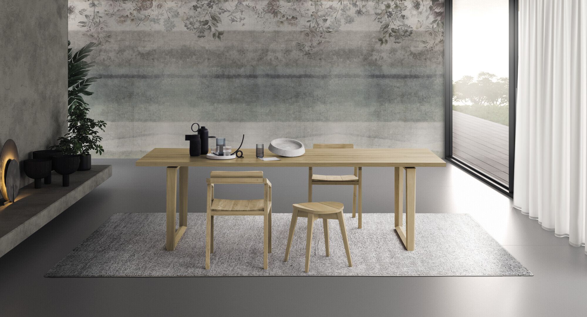 Прямоугольная столешница из дуба Devina Nais Free ARCH-00048604 - Вид №1