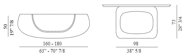 Мраморный консольный стол EFORMA Polifemo ARCH-00013109 - Вид №2