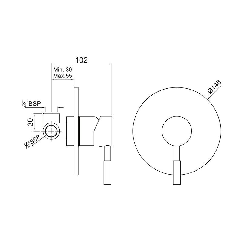 SOL-CHR-6139 Смеситель Jaquar Solo Santreyd - Вид №1