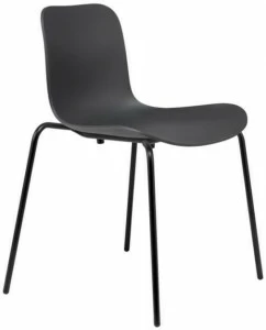 NORR11 Штабелируемый пластиковый стул на алюминиевых ножках Langue