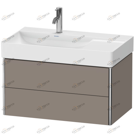 XS416804343 XSquare Тумбочка подвесная Базальт матовый, декор Duravit