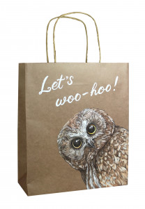486138 Пакет подарочный "Сова", 26 х 22 х 10 см
