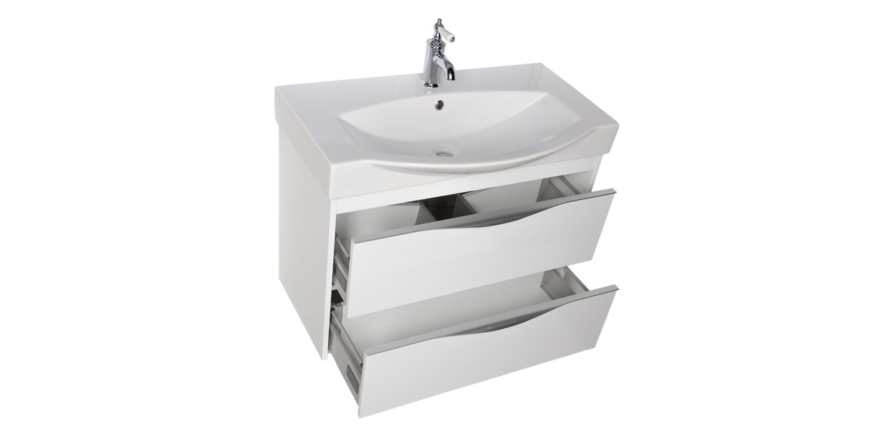 Комплект мебели Aquanet Франка 85 белый 00183190 - Вид №4