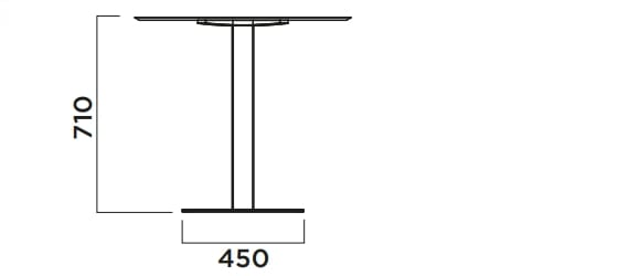 Квадратный стол из Alucompact® и стали Infiniti PLANO TABLE ARCH-00076786 - Вид №3
