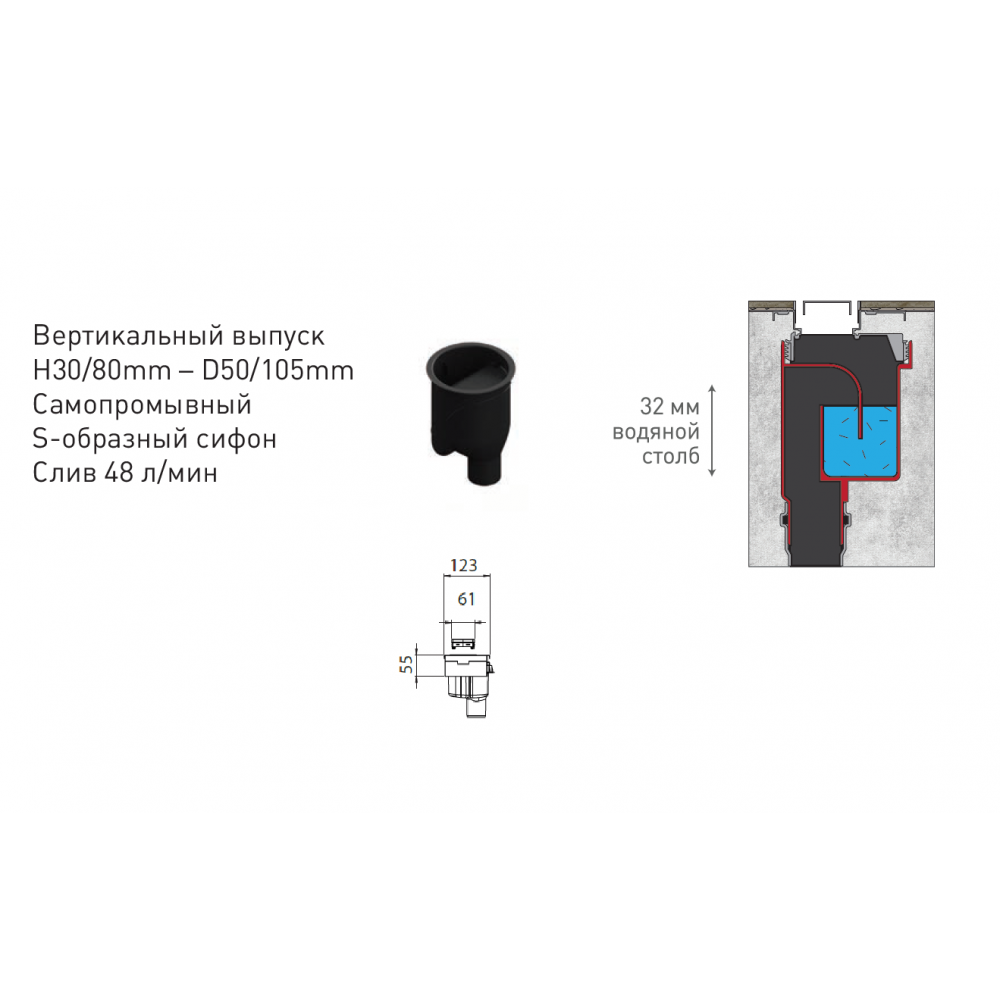 094025  Желоб водосток В1 Antik 700  Berges B1 Antik  - Вид №5