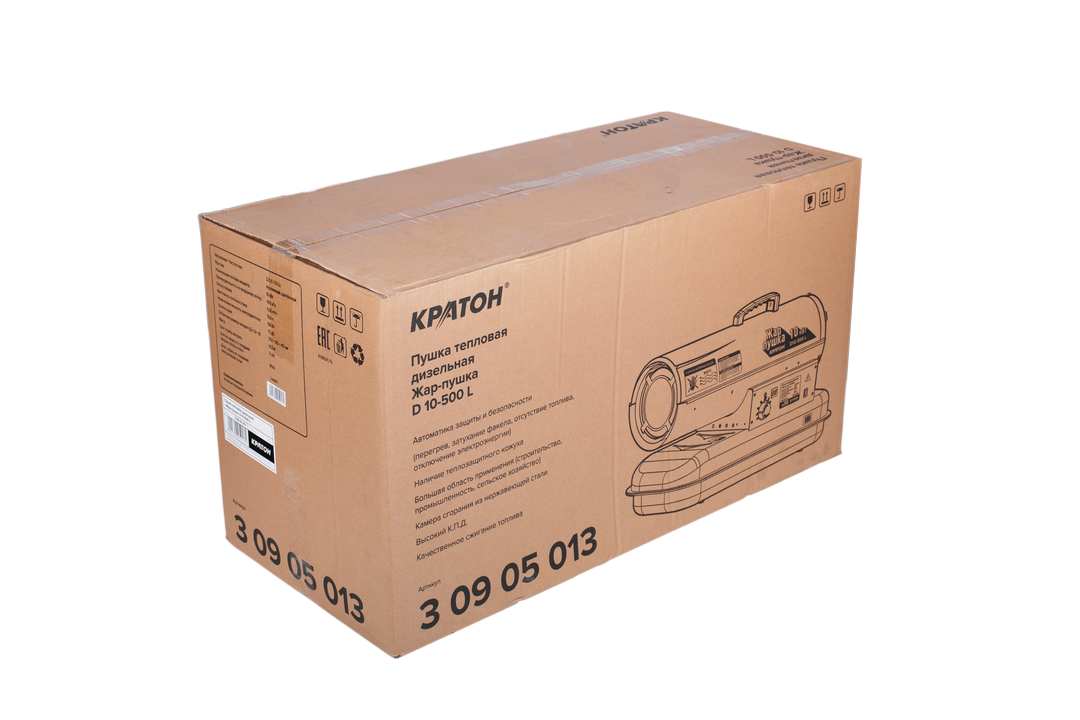 9163624 Тепловая пушка дизельная Кратон Жар-пушка D 10-500 L STDN-0092605 - Вид №6