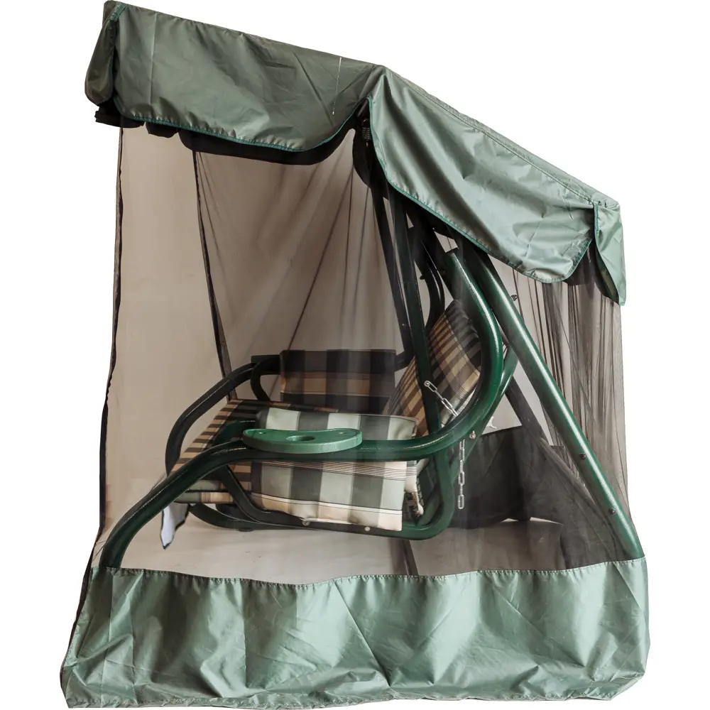 Качели садовые София 3-х местные (до 350 кг) зеленый/ бежевый GREENGARD STLM-2140902 - Вид №3