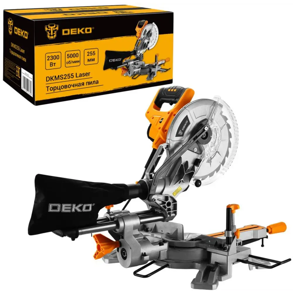 Торцовочная пила DEKO DKMS255 - профессиональная точность резки под углом 89364045 STLM-0842917 - Вид №4