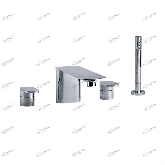 Смеситель для ванны на 4 отверстия ½“, монтаж на борт ванны JOERGER Plateau 630.40.100.000