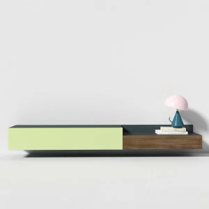 Тумба под телевизор с ящиками салатовая Under BRAGIN DESIGN  00-3879364 Зеленый