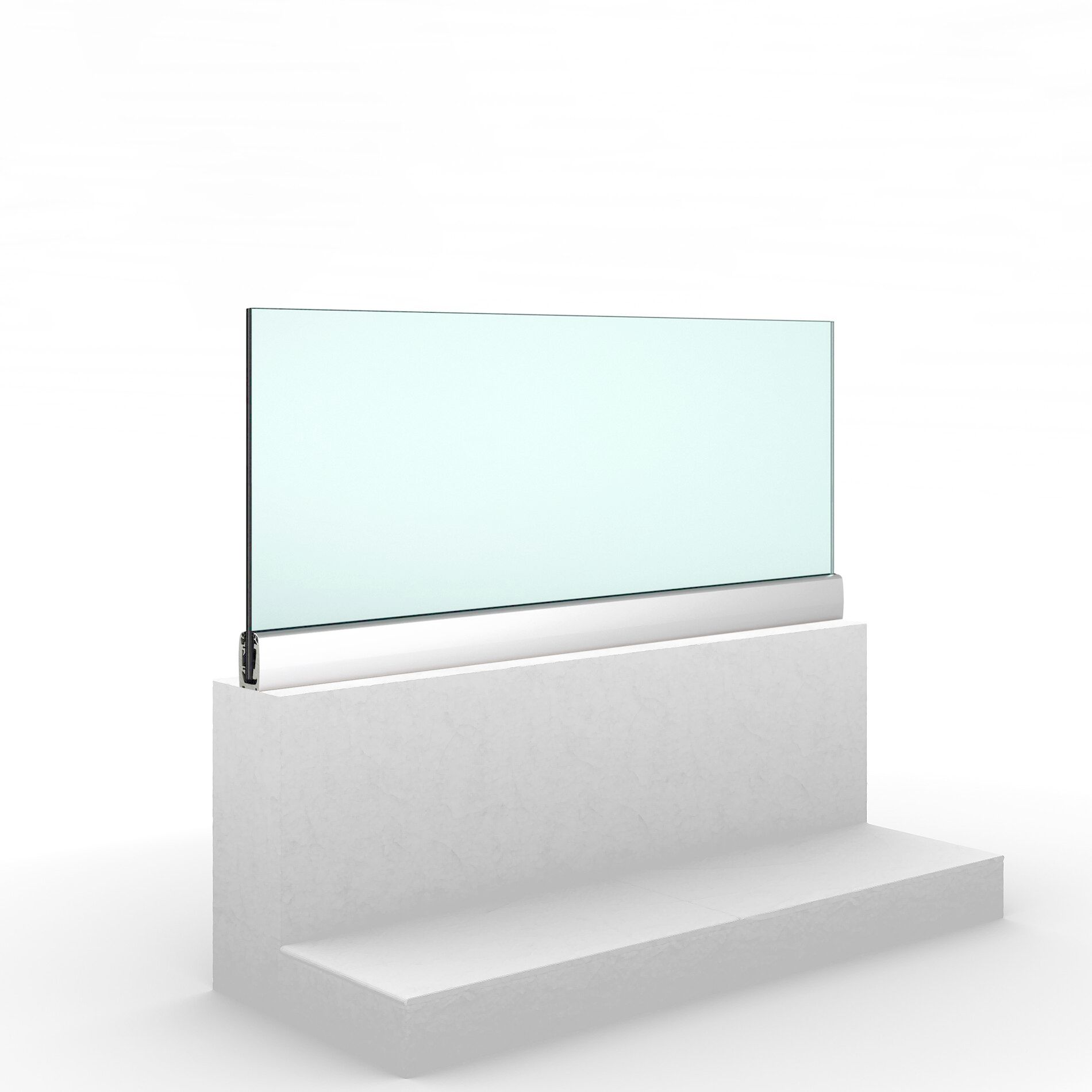 Стеклянный парапет для окон и балконов ALUVETRO система балюстрады GARDA ARCH-00077556 - Вид №7