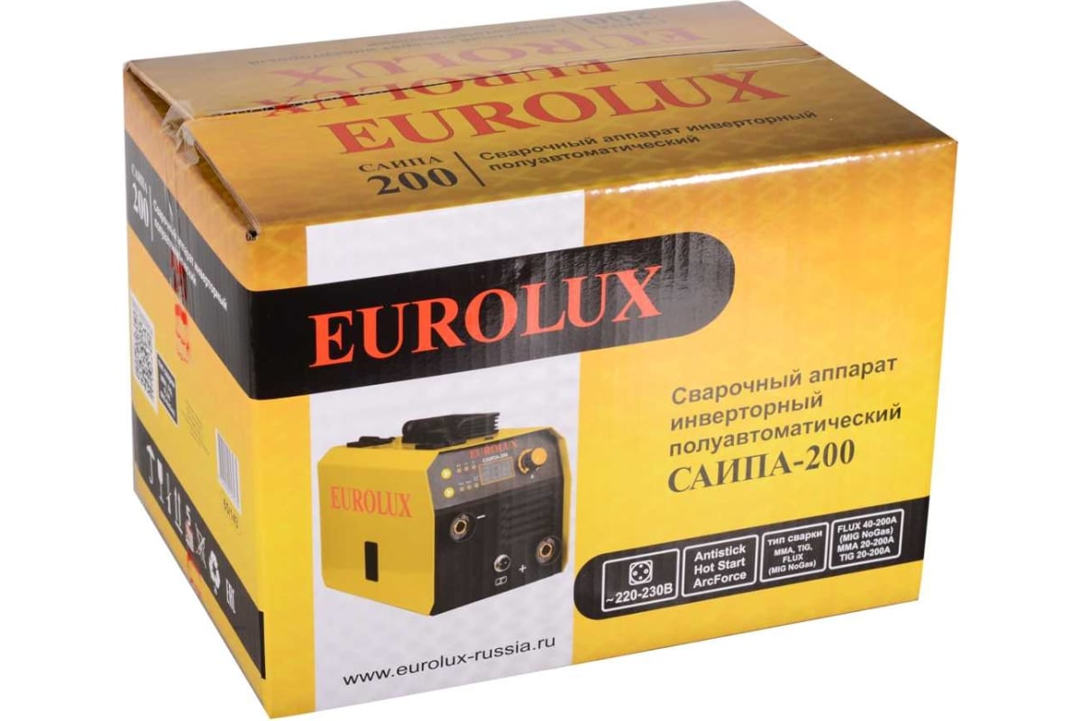 Сварочный аппарат Eurolux САИПА-200 9100597 STDN-0003896 - Вид №8