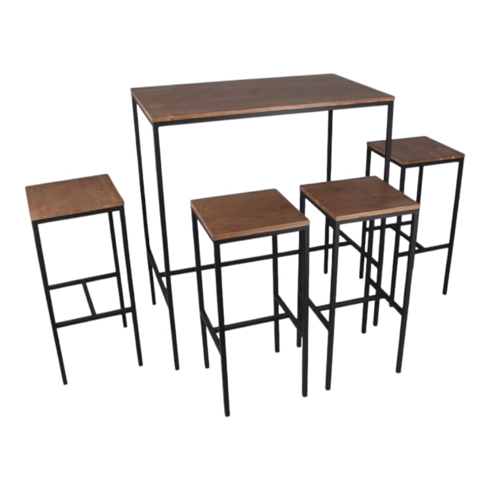 Набор столов и стульев из ламината и металла WS Design BIRRERIA ARCH-00132681 - Вид №1