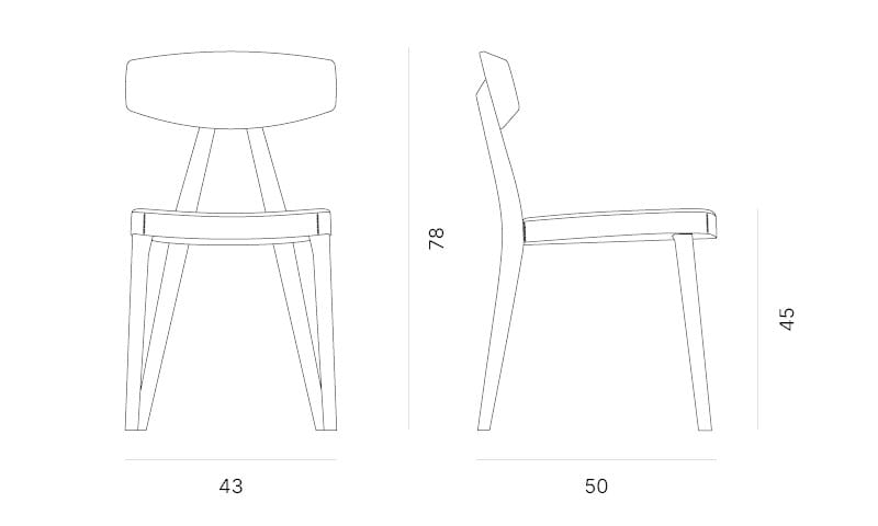 Стул из ясеня с мягким сиденьем Quadrifoglio Group Design Living ARCH-00035728 - Вид №8