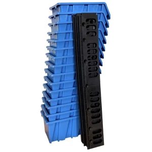 Лоток Accurate ЛМ-4-150-15 15x9.5x7 см пластик цвет синий, 15 шт.