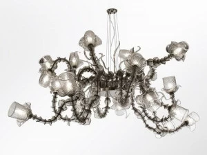 MULTIFORME Стеклянная светодиодная люстра ручной работы Temptation Bsr3330t-18-dwn1