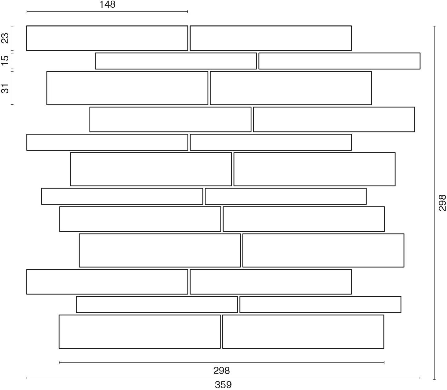 Ideamarmo Сланцевая мозаика Plane Pln an - Вид №1