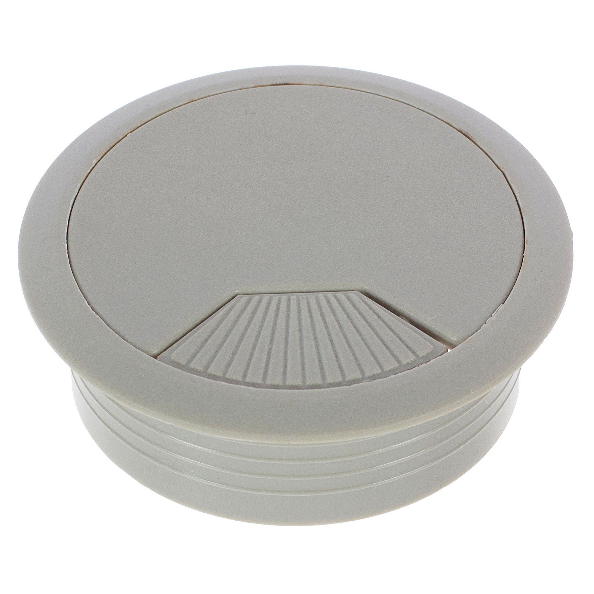 12596964 Заглушка кабель-канала d60 мм пластик цвет серый STLM-0002259 JET 