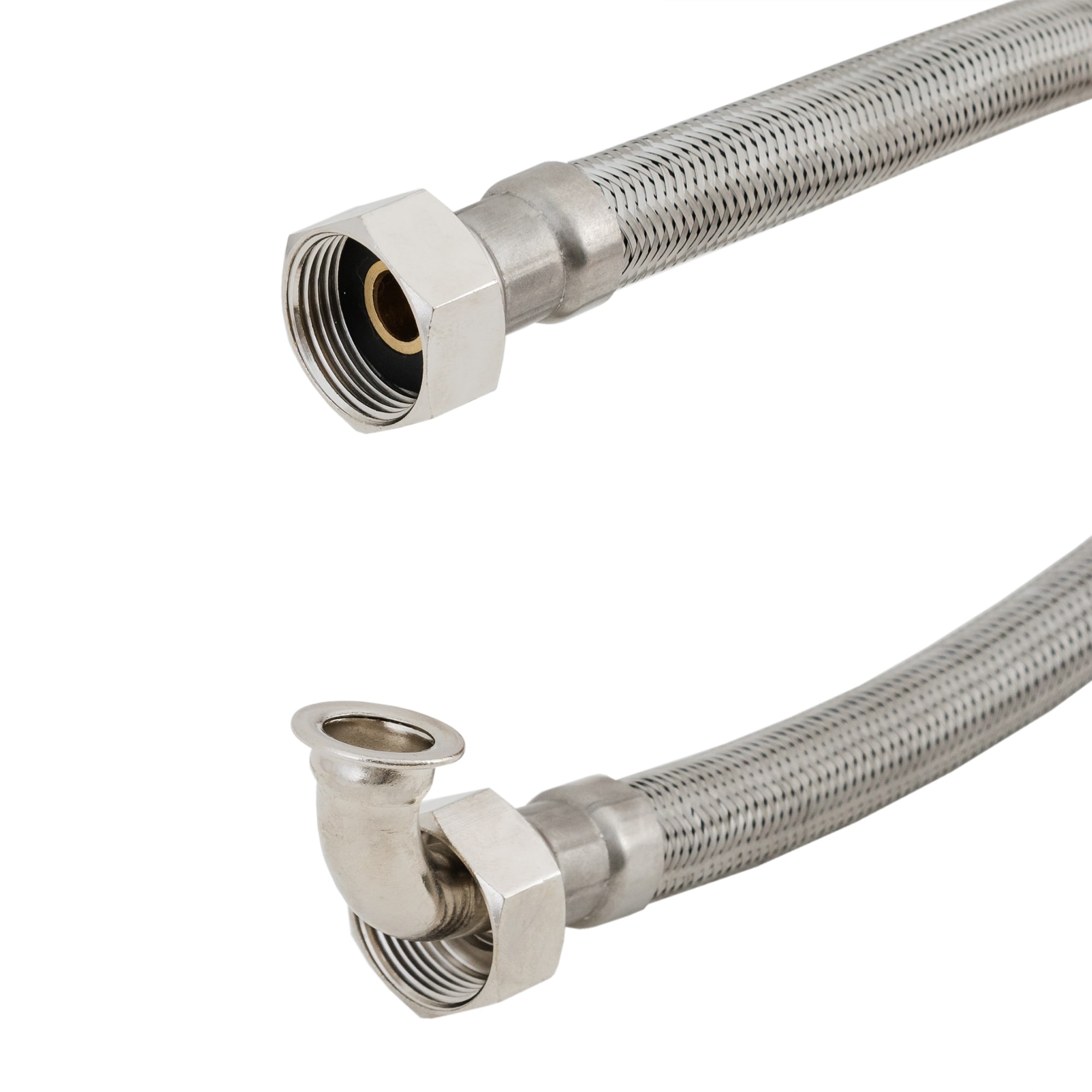 82894123 Гибкая подводка для воды, угловая, 3/4", гайка-гайка, 150 см Santreyd  - Вид №1