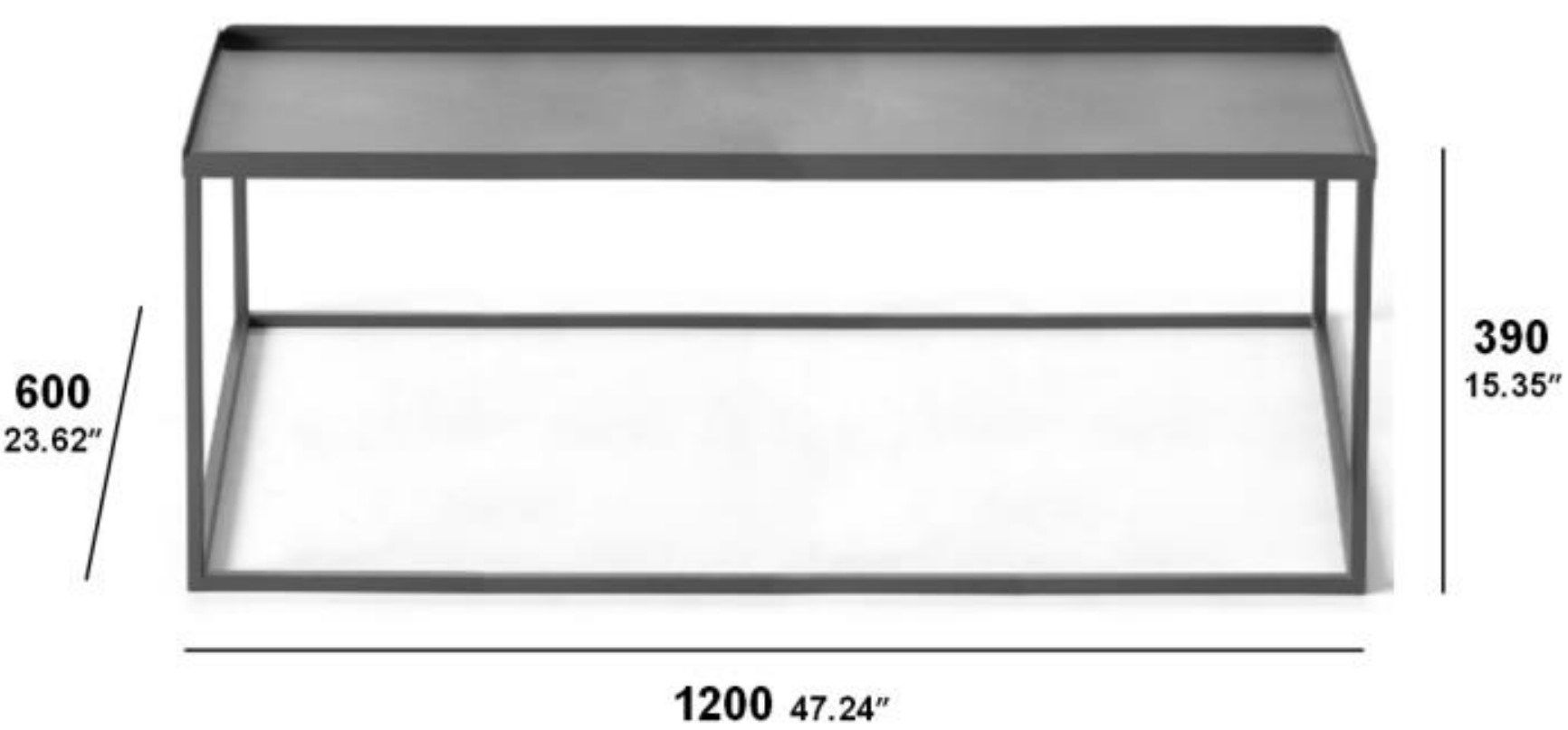 Журнальный столик с деревянной столешницей из ореха canaletto SITIA SIDE ARCH-00030503 - Вид №3