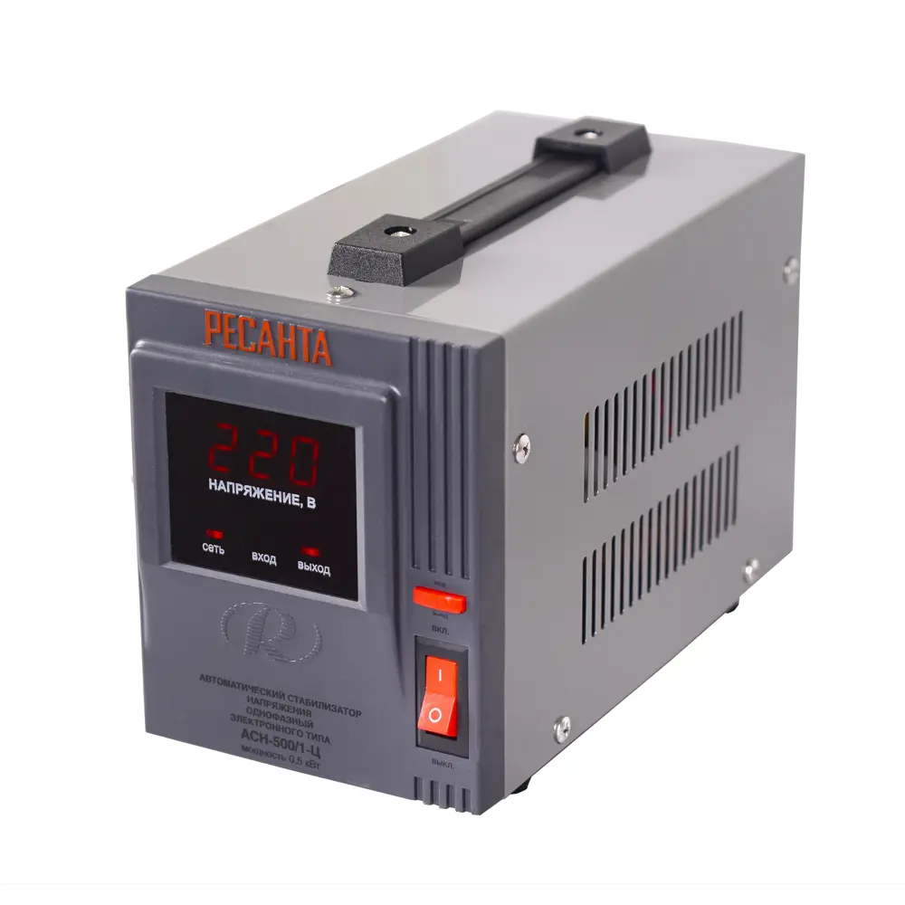 Стабилизатор напряжения Ресанта АСН- 1 000 Н/1-Ц 1 кВт STLM-2144346 - Вид №2