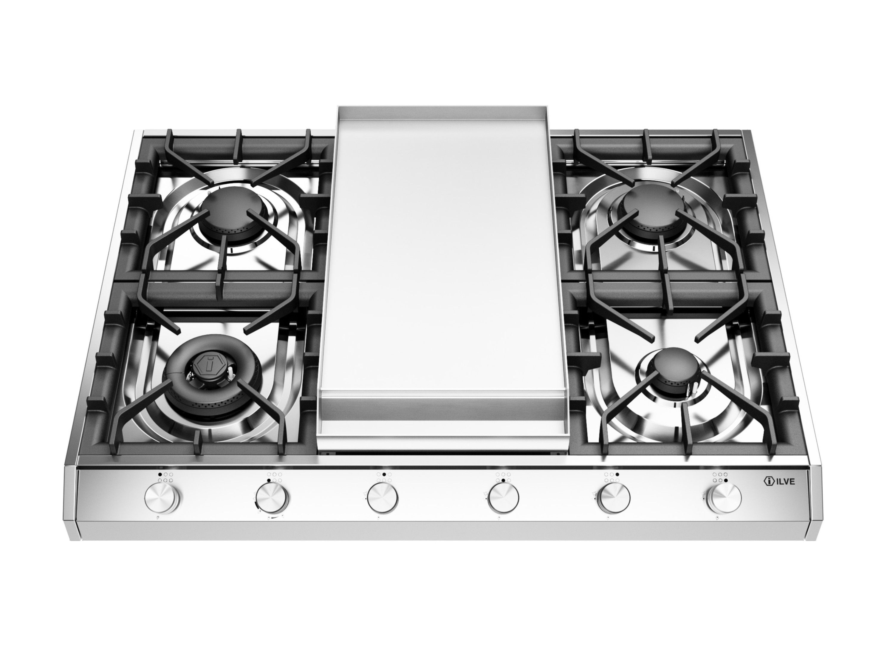 Газовая плита из нержавеющей стали Ilve Professional Plus ARCH-00124636 - Вид №1