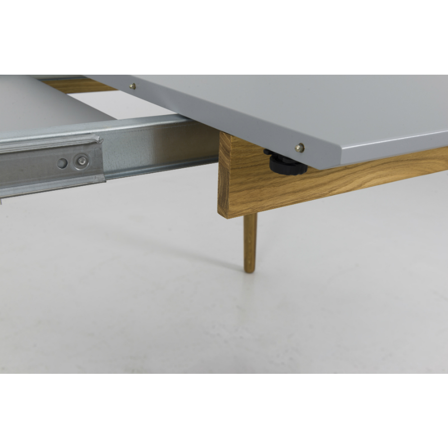 Стол овальный, раздвижной, Tenzo Dot, дуб, 75х180/230х105 см, серый 1686012 - Вид №8