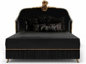 KOKET Кровать из бархата с высоким изголовьем. Forbidden