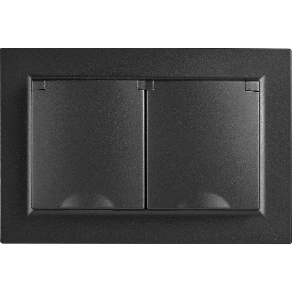 IEK Brite - влагозащищенная двойная розетка с заземлением 87761571 STLM-1102280