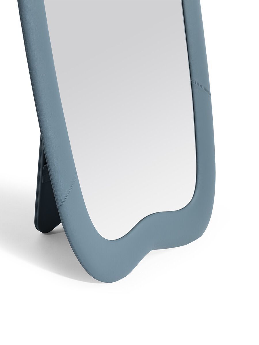 Напольное или настенное зеркало с кожаной рамкой Poltrona Frau SQUASH ARCH-00013534 - Вид №4