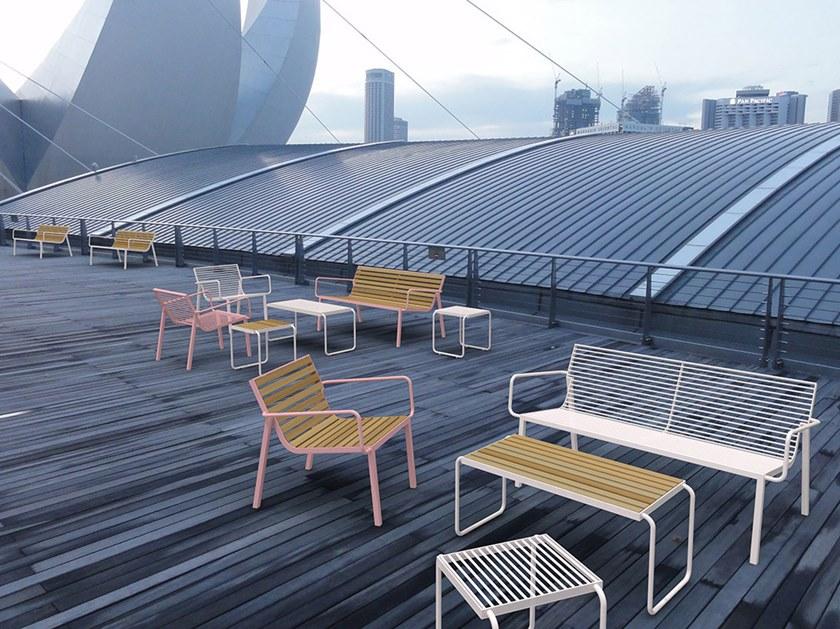 mmcité1 Садовый стул из стали и дерева Stack Stc157/stc257 - Вид №4