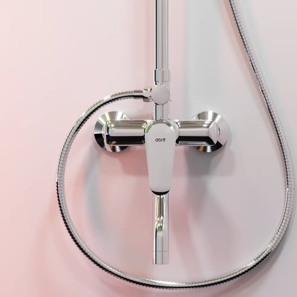 Душевая стойка Dorff с тропическим душем и хромированной отделкой 87812815 STLM-1382276 - Вид №8