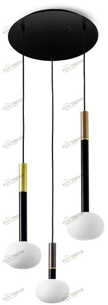 Miloox Подвесной светильник из металла и опалового стекла Mose 1744.231