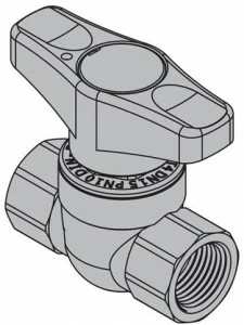 TECO Клапан с прямой резьбой f / f управление рукояткой T4