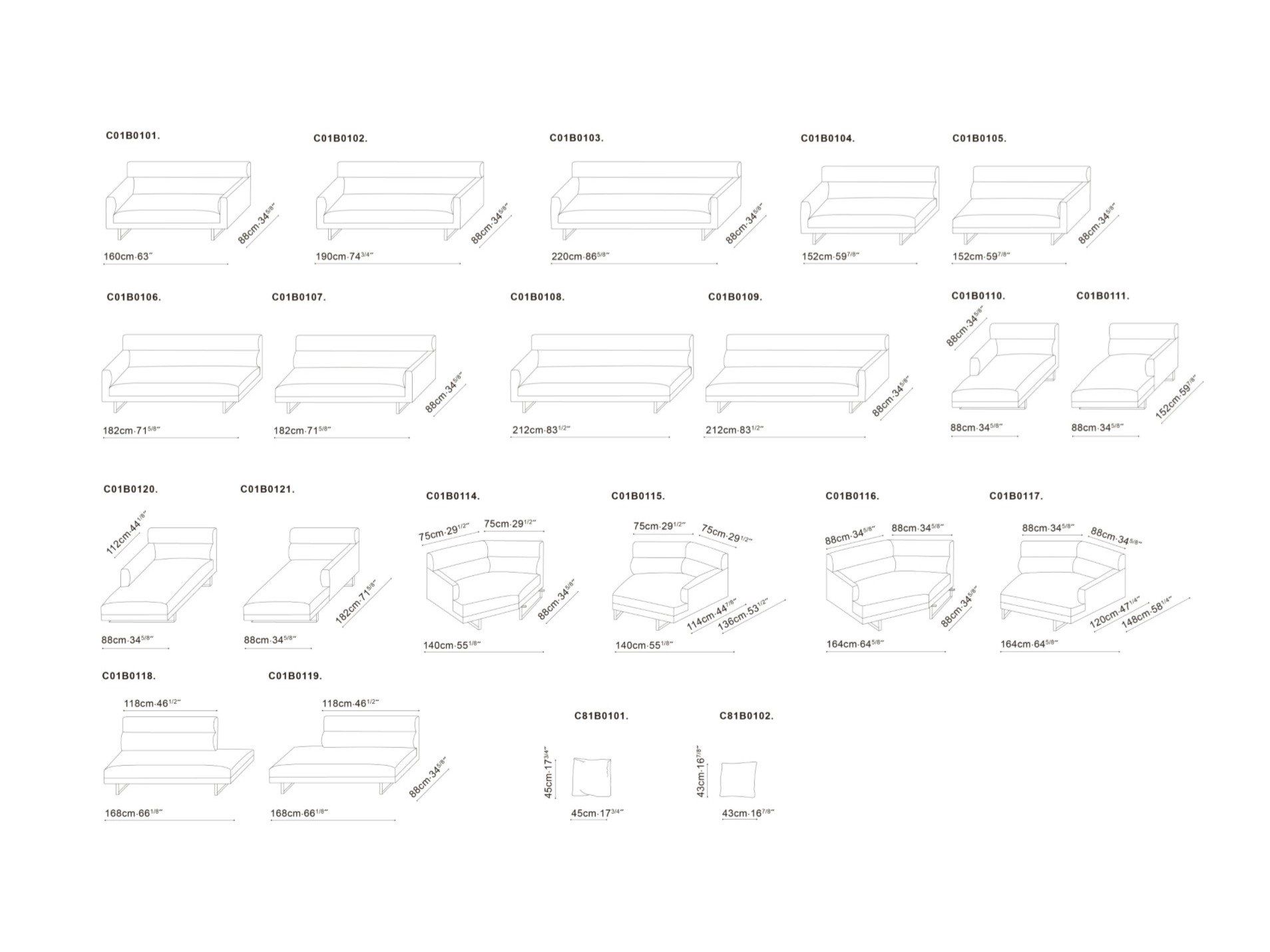 Изогнутый диван из ткани CAMERICH Amor ARCH-00151662 - Вид №13