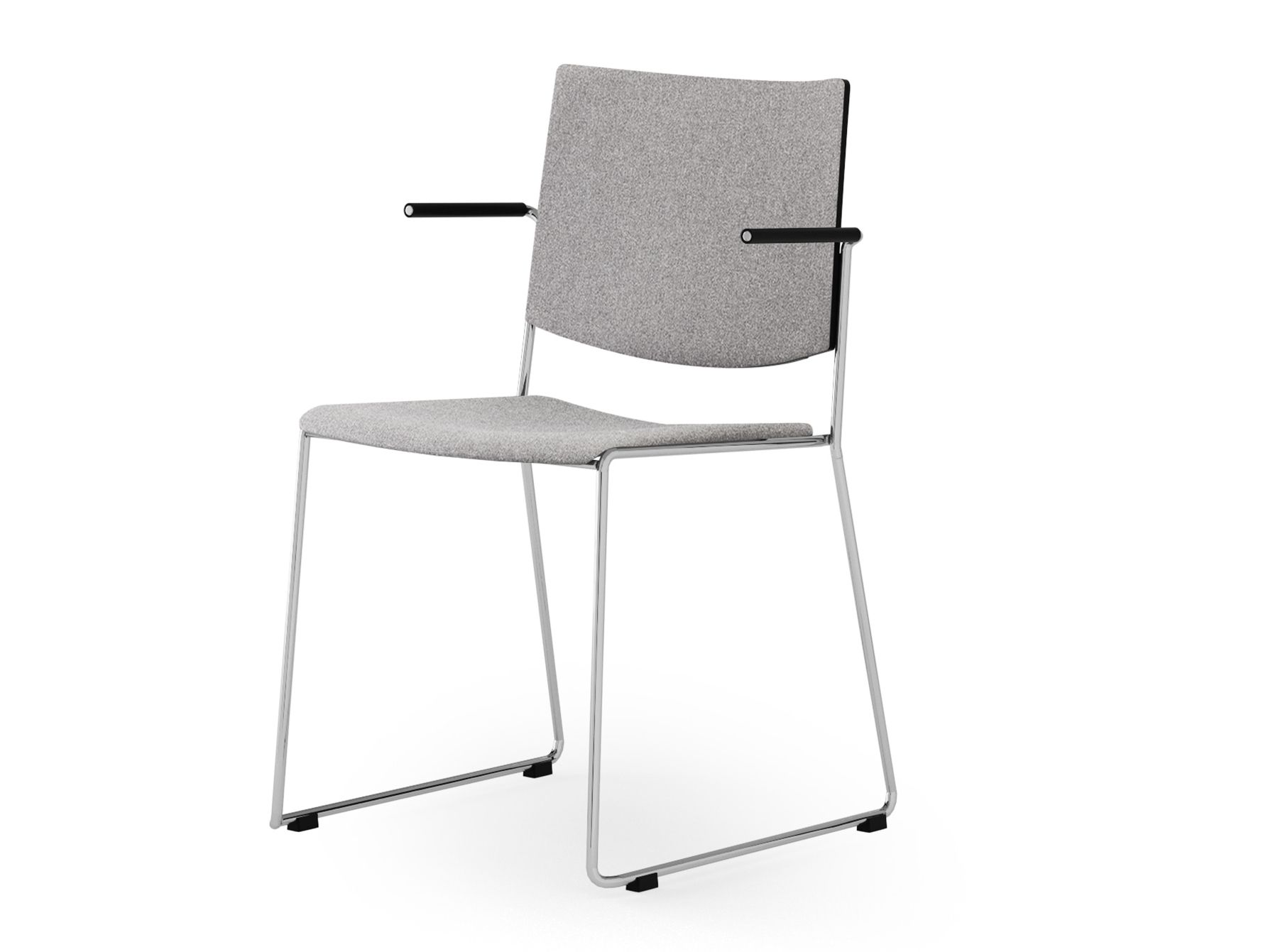 Мягкий штабелируемый стул с подлокотниками SCHNEEWEISS interior Eless ARCH-00062172 - Вид №1