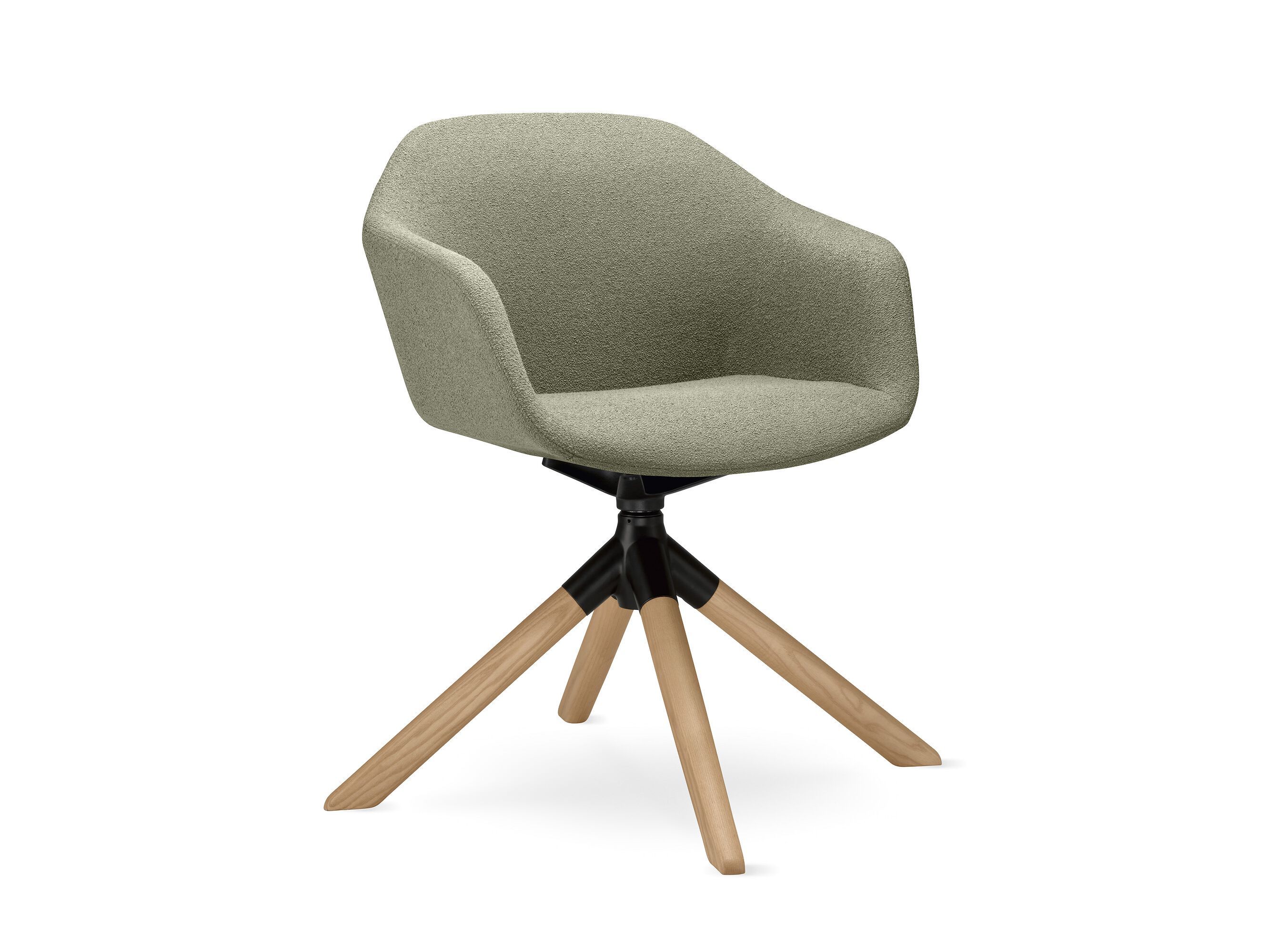 Тканевый поворотный стул с подлокотниками LD Seating Riva ARCH-00107429