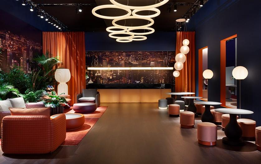 SLIDE Круглый стол из полиэтилена и столешница из hpl с эффектом мрамора sun-id-1360509 - Вид №3