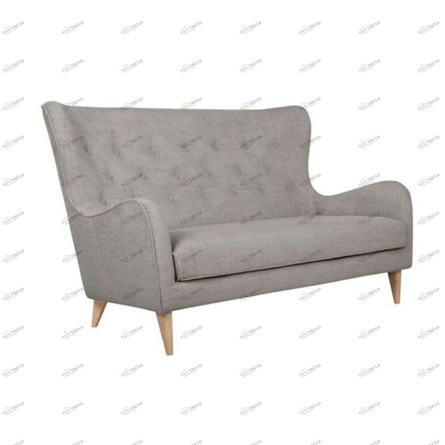 Диван Pola, двухместный, светло-серый Sits S1524