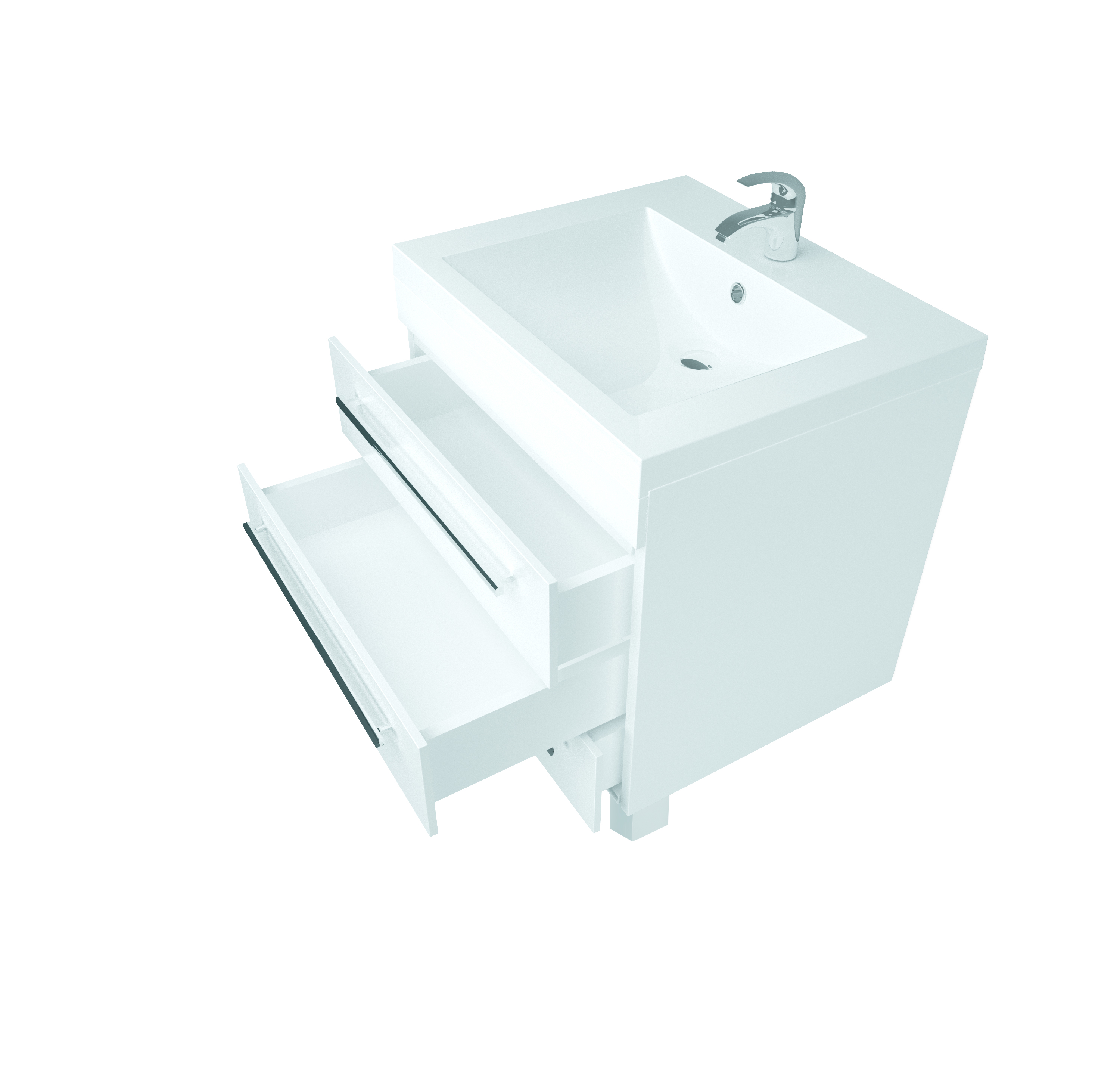 У51036 Тумба Соната 58Н 3я, Белый глянец 1 Marka Соната 