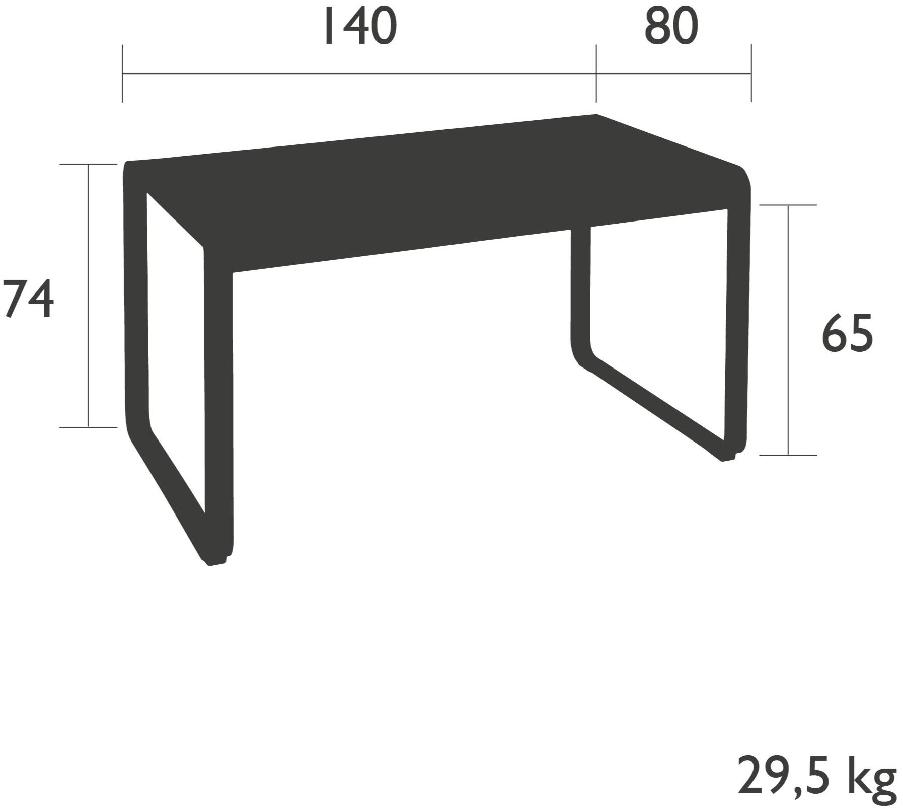 Fermob Прямоугольный садовый стол Bellevie 8420, 8428, 8425 - Вид №6
