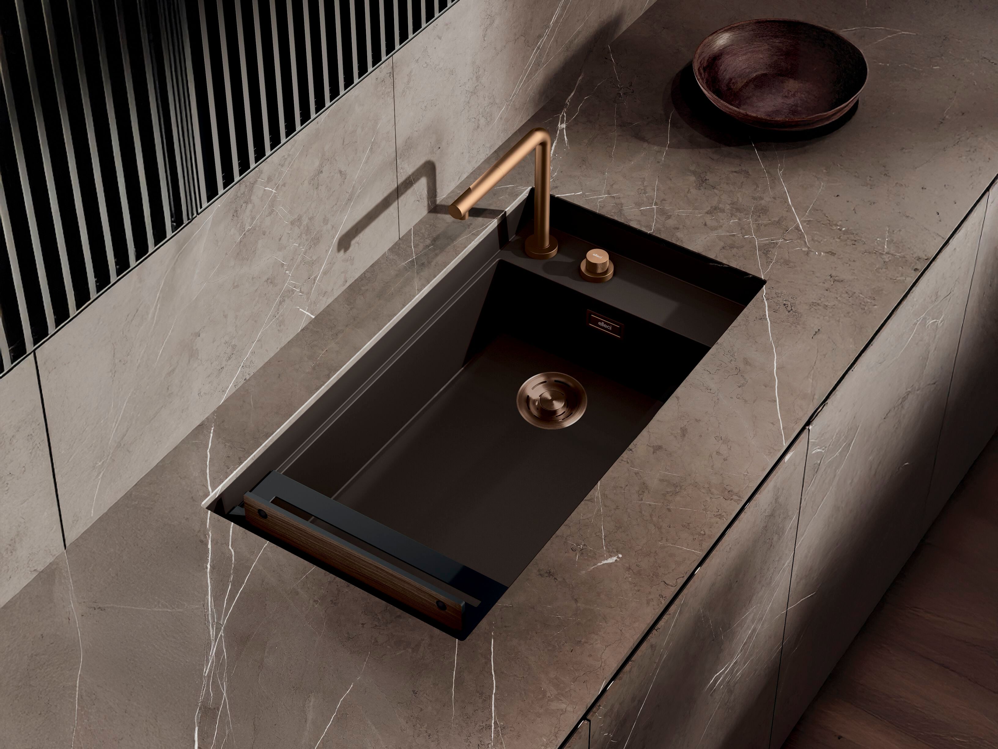 Раковина с одной чашей в Кератеке Elleci элитная кухня ARCH-00022898 - Вид №1