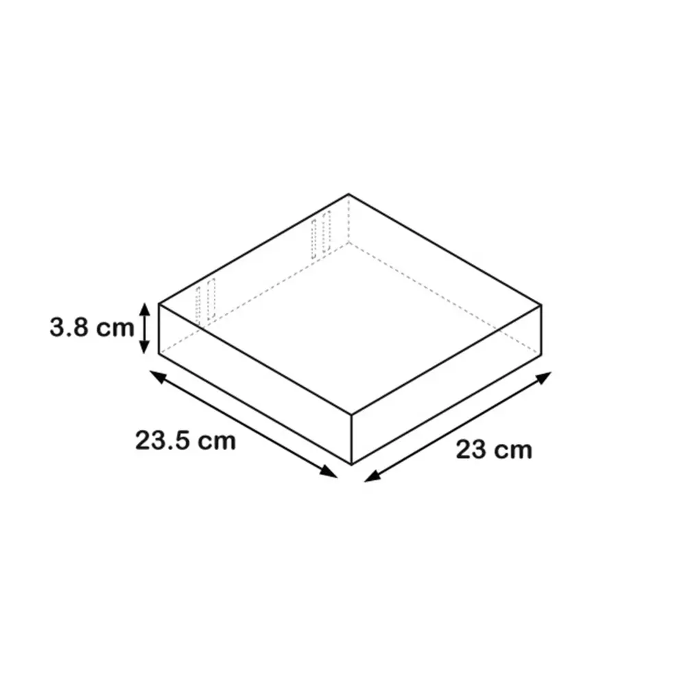 Полка мебельная прямая 23x23.5x3.8 см МДФ цвет серый 81898855 STLM-2004077 SPACEO  - Вид №7