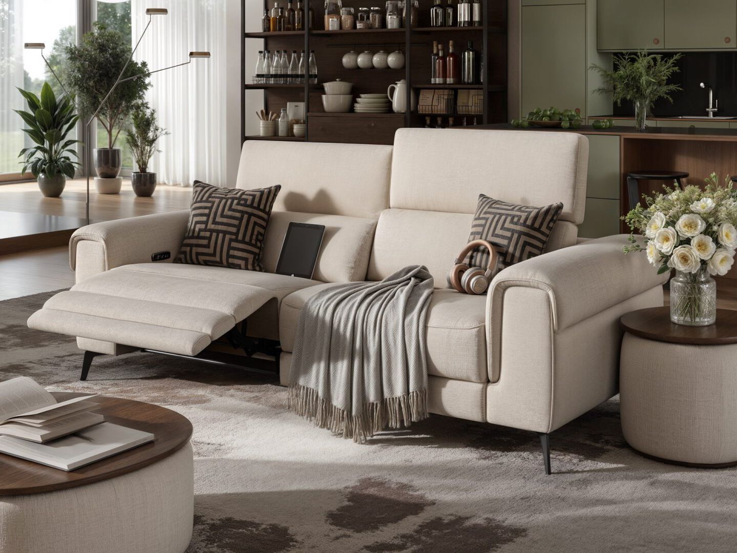 3 местный домашний кинотеатр ткань диван Sofanella Visso ARCH-00094468 - Вид №1