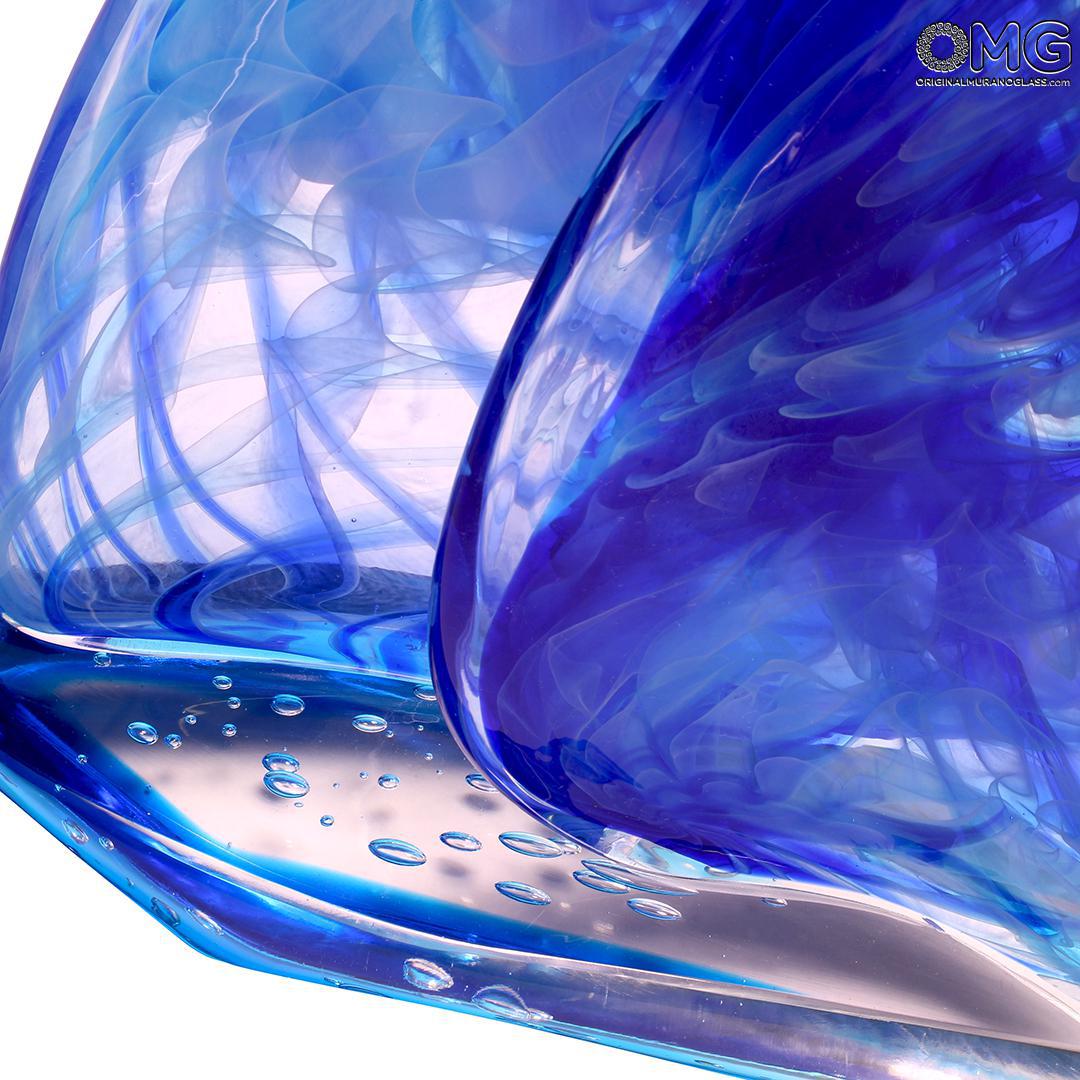 4538 ORIGINALMURANOGLASS Скульптура Парусник - Frozen Style - муранское стекло OMG 45 см  - Вид №1