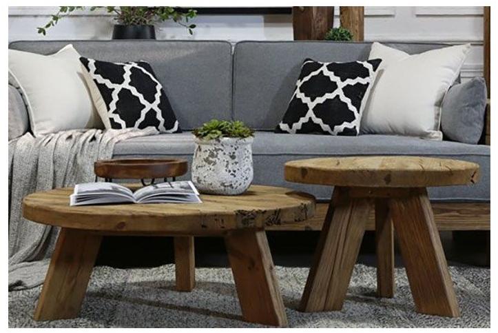 Arrediorg.it® Круглый журнальный столик из массива дерева ручной работы Woodside Ah662 table  - Вид №1