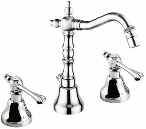 Rubinetteria Giulini Смеситель для биде для столешницы с 3 отверстиями и поворотным изливом Londra 7245a